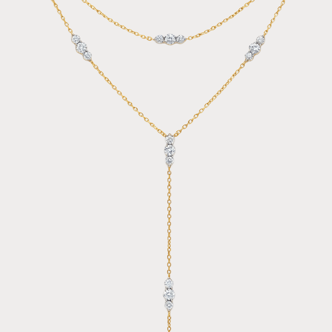Sky Lume Lariat Diamond Necklace