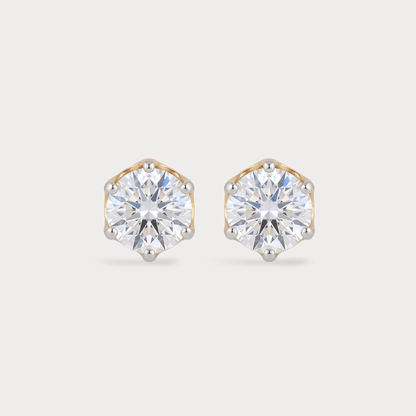 Statement 1 carat Solitaire Diamond EarRing