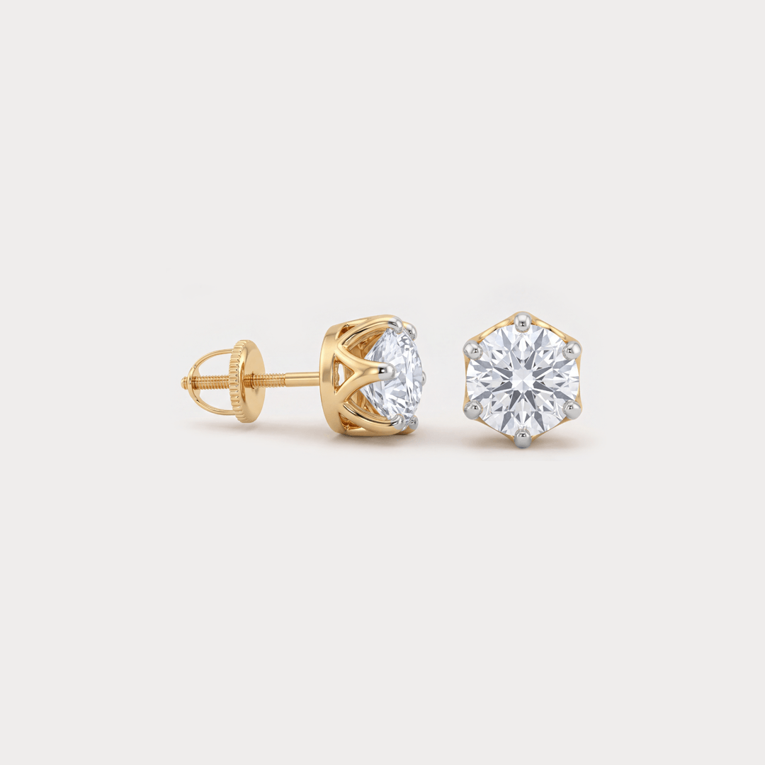 Statement 1 carat Solitaire Diamond EarRing