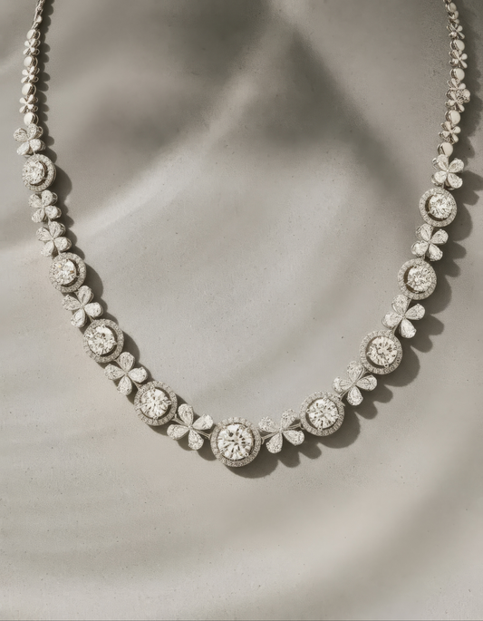 The Snow Petal Necklace