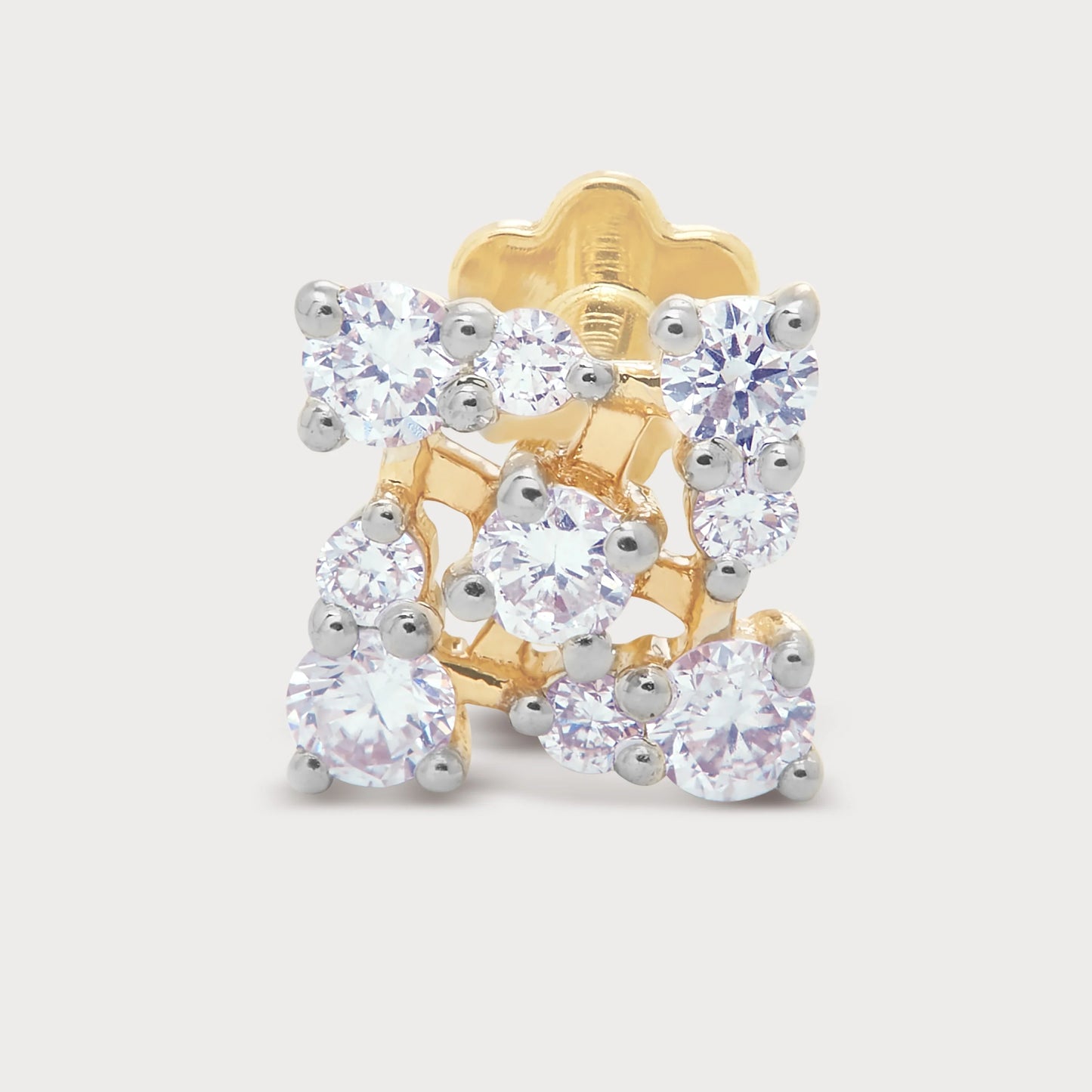 The Sparkle Cluster Nose Pin