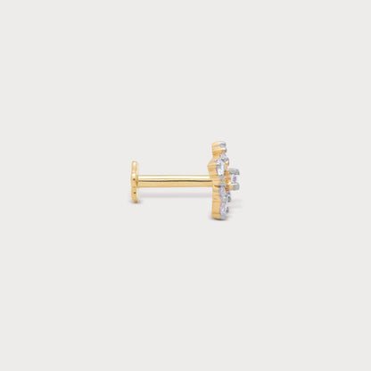 Sparkle Cluster Diamond Nose Pin