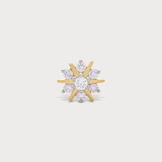 Frostflake Diamond Nose Pin