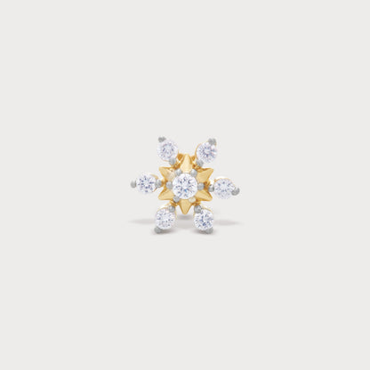 Stellar Cluster Diamond Nose Pin