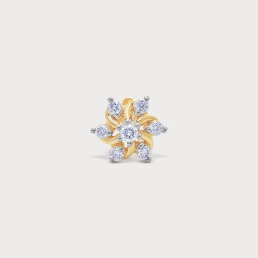 Swish Diamond Nose Pin