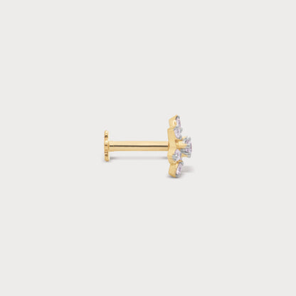 Swish Diamond Nose Pin
