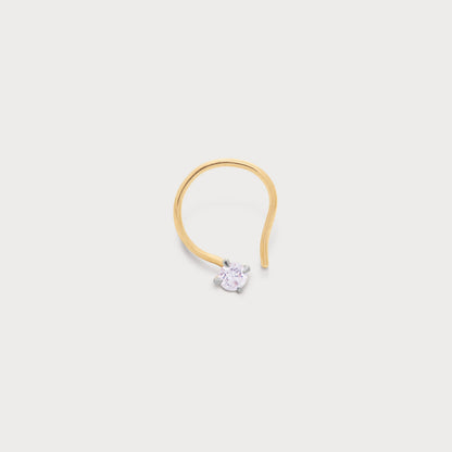 Solitary Spark Diamond Nose Pin