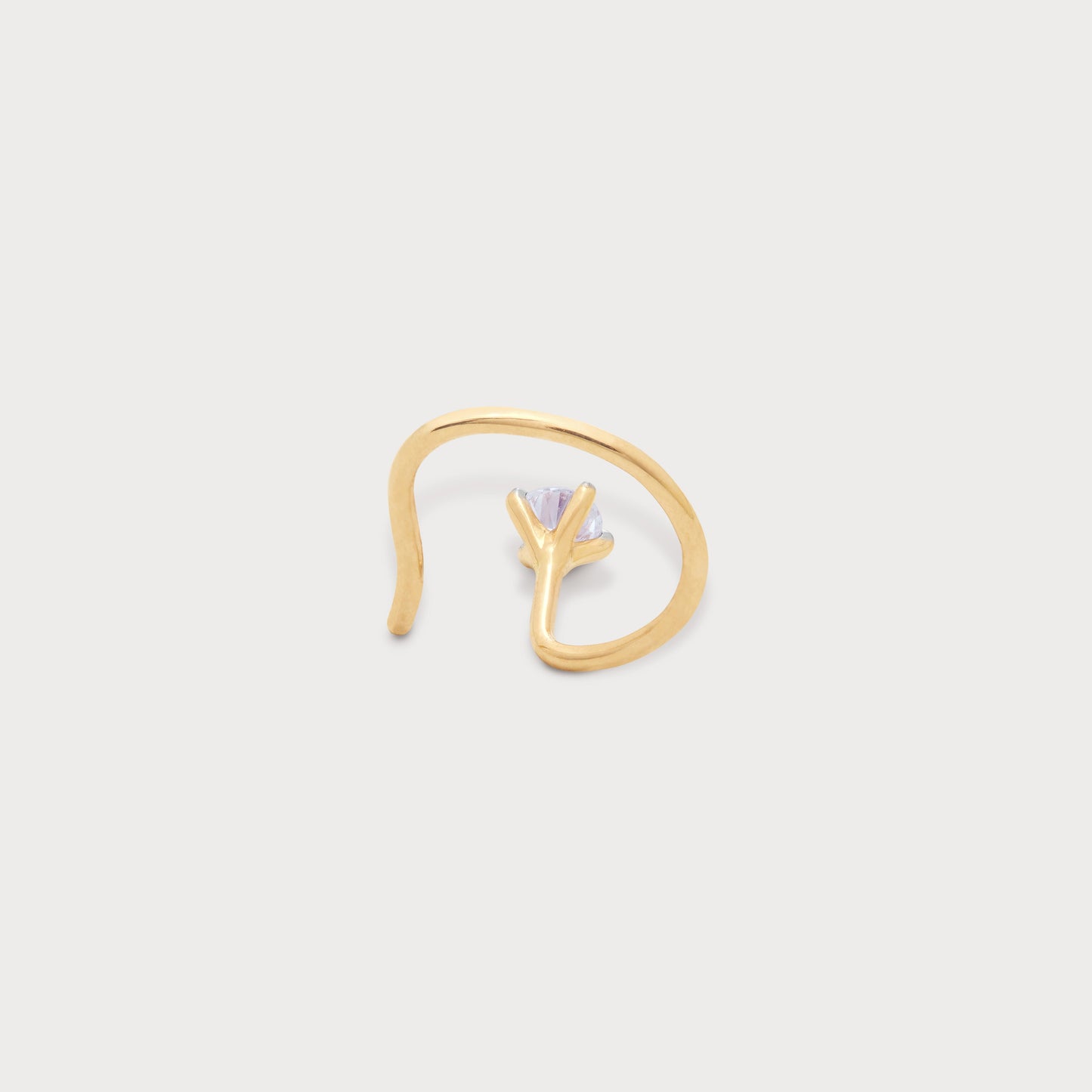 Solitary Spark Diamond Nose Pin
