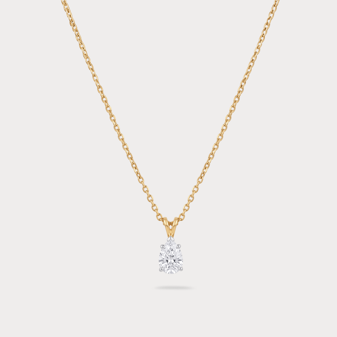 Roseraie Mini-Solitaire Diamond Pendant Chain