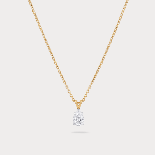 Roseraie Mini-Solitaire Diamond Pendant Chain