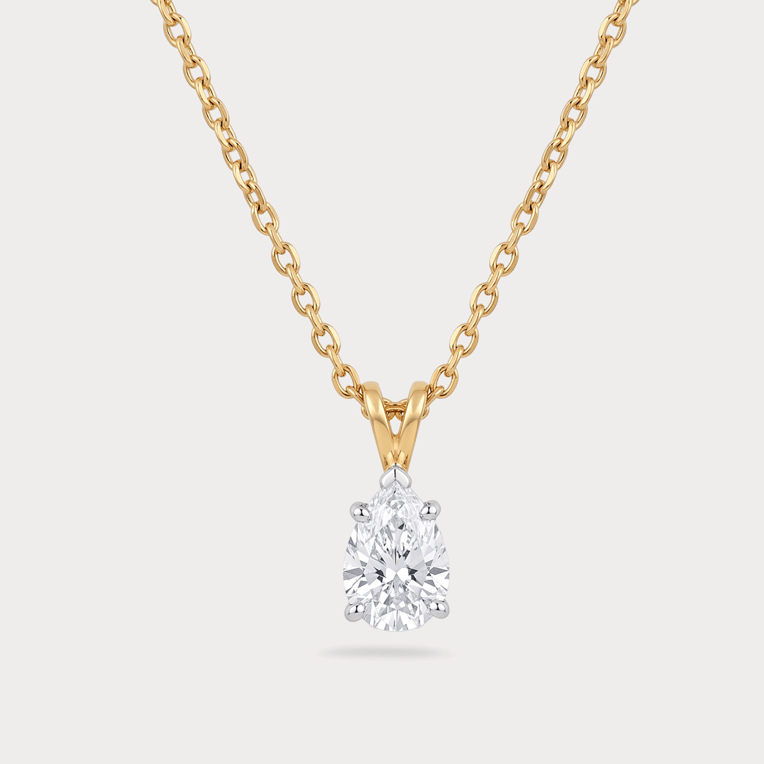 Roseraie Mini-Solitaire Diamond Pendant Chain