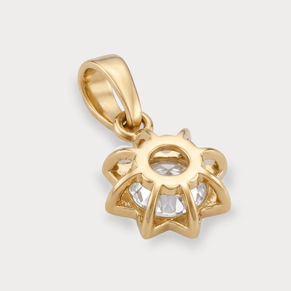 Ashtalakshmi Solitaire Diamond Pendant