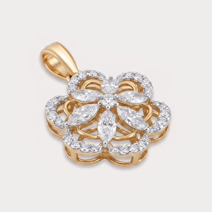 Rosevale Floral Diamond Pendant