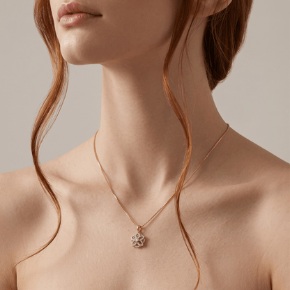 Meadowbrook Floral Nakshatra Diamond Pendant