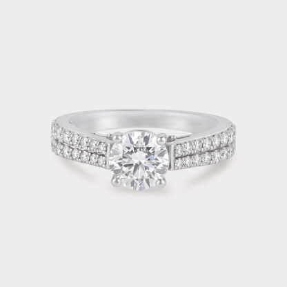 Alianza Solitaire Diamond Ring