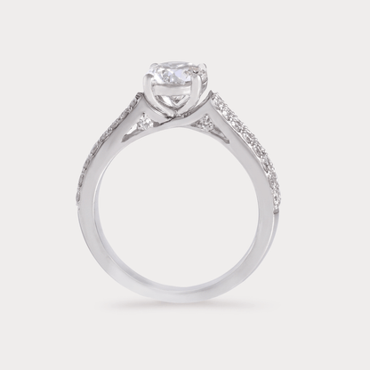 Alianza Solitaire Diamond Ring