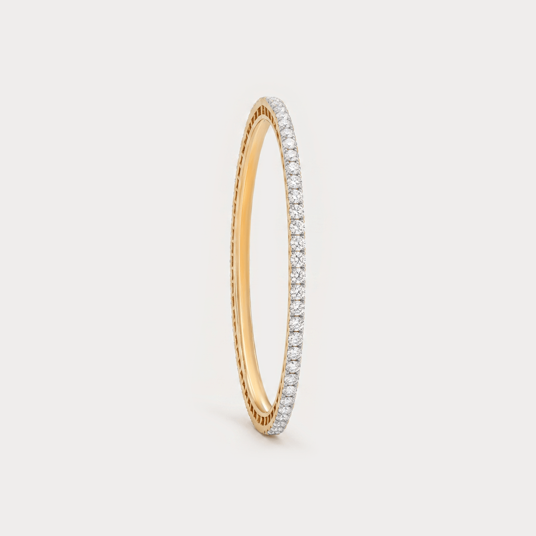 Verdant Grace Eternity Diamond Bangle