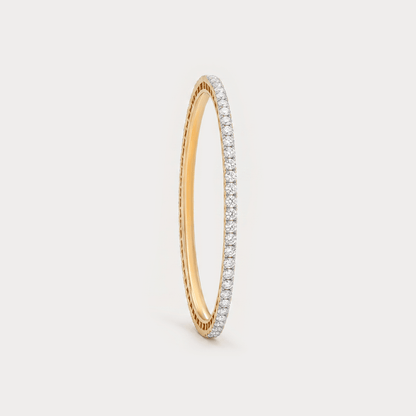 Verdant Grace Eternity Diamond Bangle