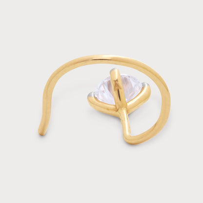 The Radiant Solitary Nose Pin