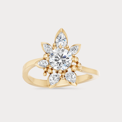 The Aukera Wildflower L'Aria Nakshatra Diamond Ring
