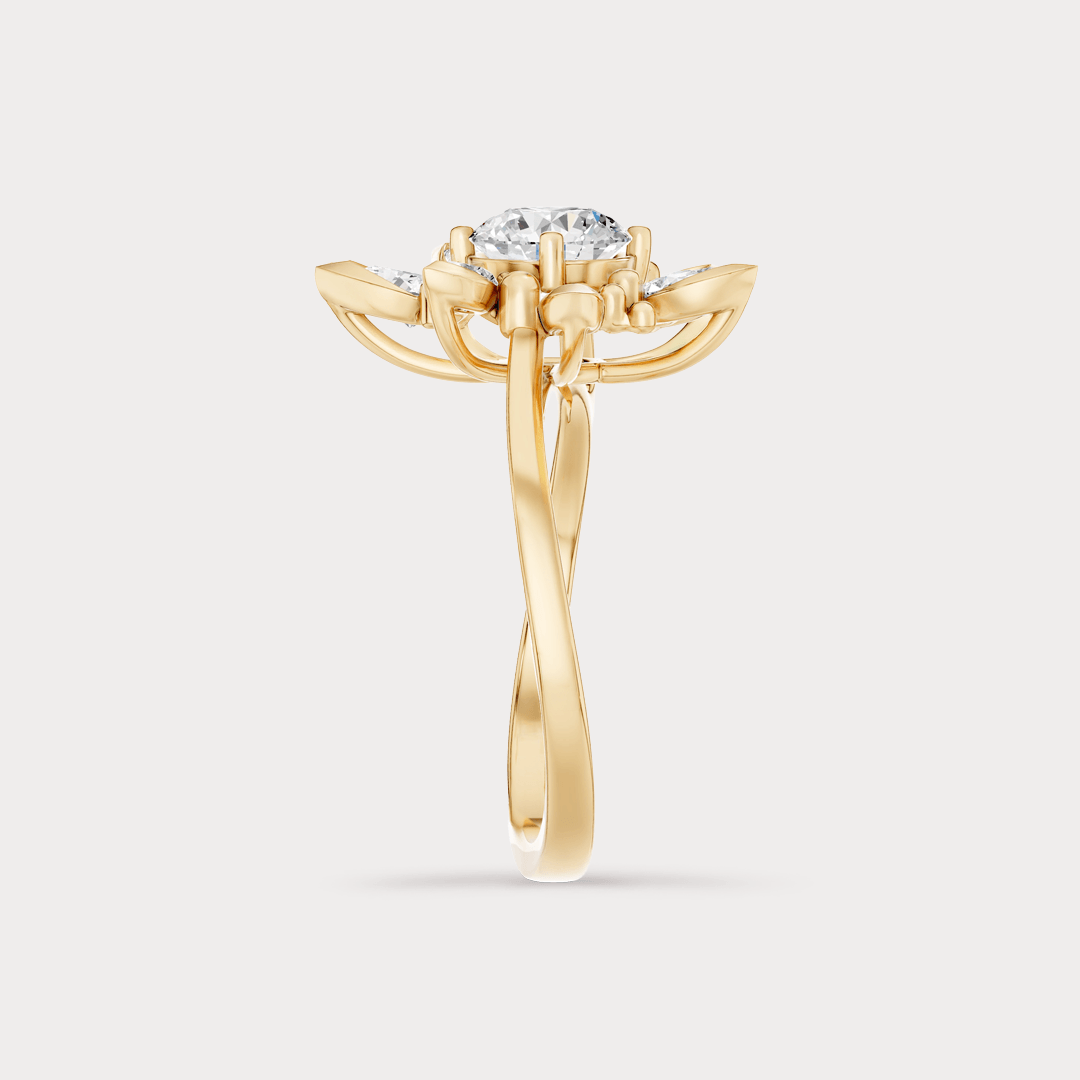 The Aukera Wildflower L'Aria Nakshatra Diamond Ring