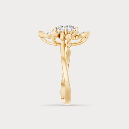 The Aukera Wildflower L'Aria Nakshatra Diamond Ring