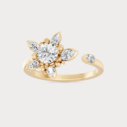 The Aukera Wildflower L’Éminence Nakshatra Diamond Ring