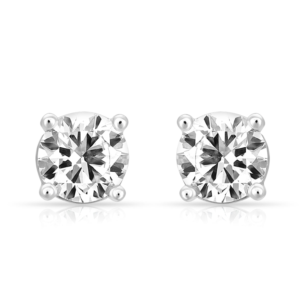 Aukera Timeless Gold Reflections Solitaire Studs