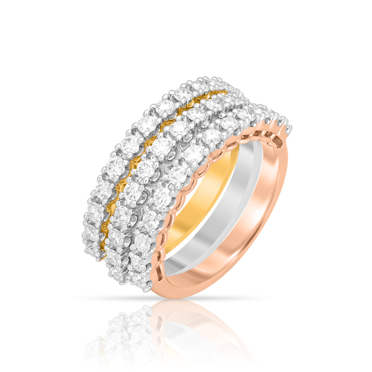 Aukera Lab Grown Diamonds-Infinite Stackable Allure Band