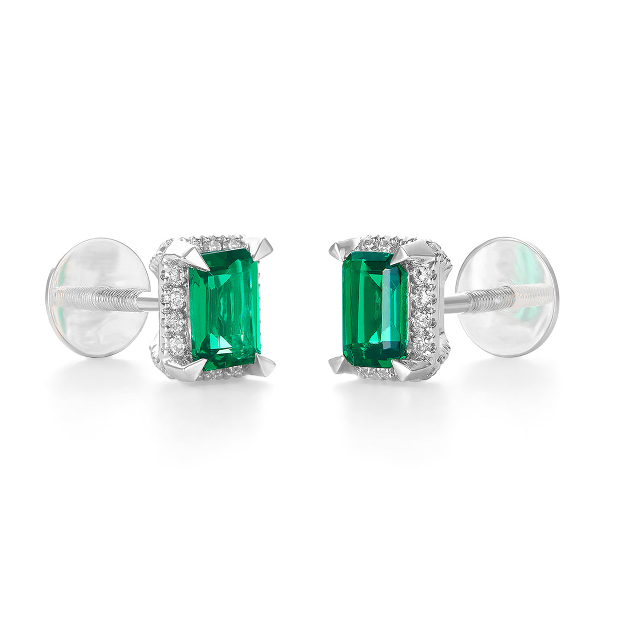 Aukera Lab Grown Diamonds-Regal Radiance Earrings