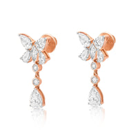 Aukera-Rosé Wing Radiance Earrings