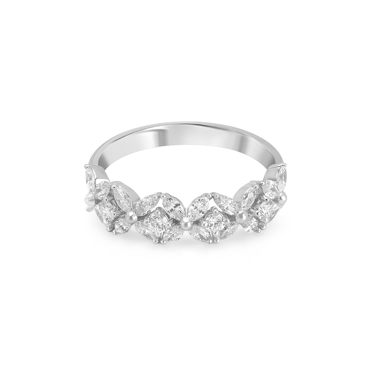 Aukera-Timeless Floral Treasures Diamond Eternity Band