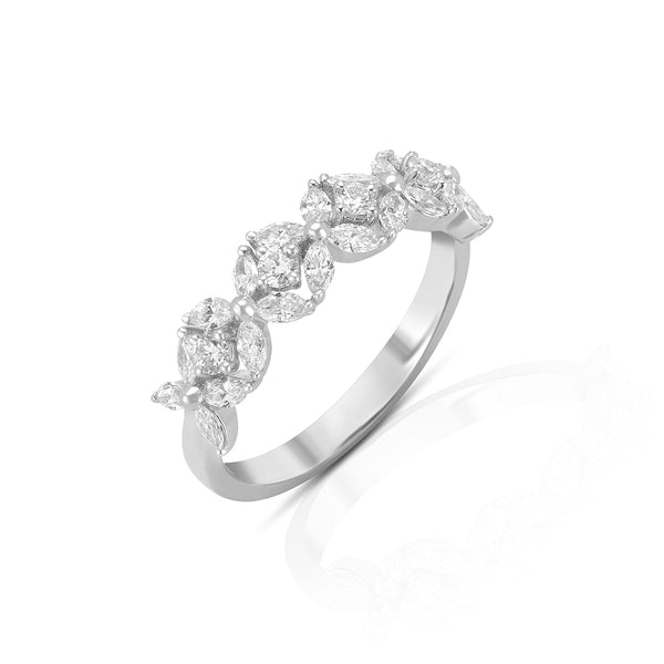 Aukera-Timeless Floral Treasures Diamond Eternity Band