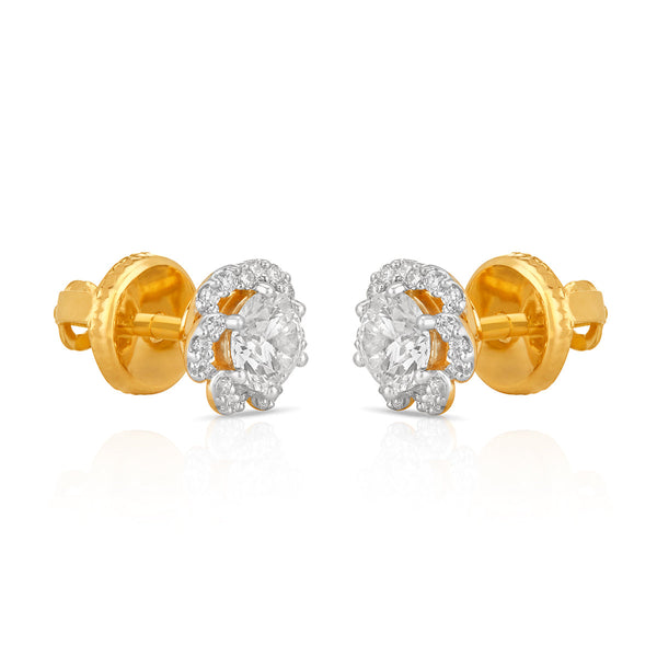 Aukera Lab Grown Diamonds-Eternal Halo Stud Earrings