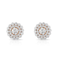 Aukera Lab Grown Diamonds-Heavenly Brilliance Solitaire Stud Earrings