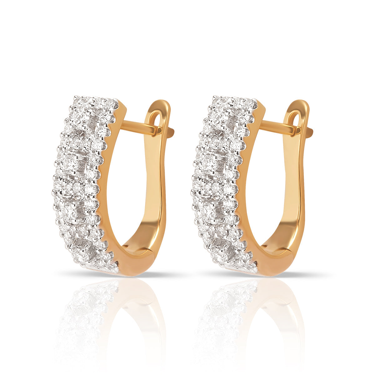 Fancy Huggies Diamond Earrings