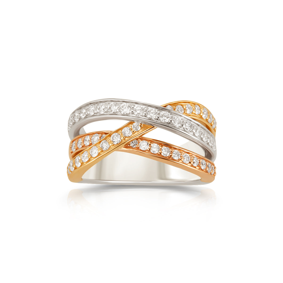 Grown Diamond Triad Glow Ring