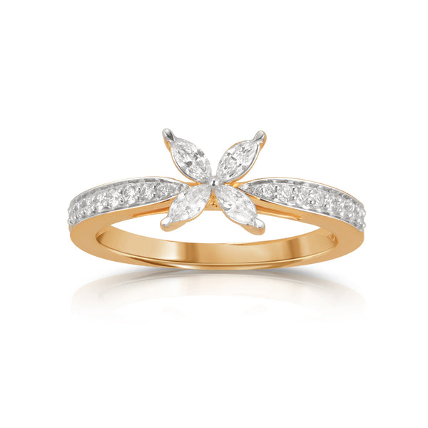 Aukera-Enchanted Butterfly Allure Marquise Diamond Ring