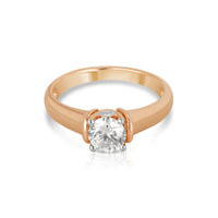 Aukera-Modern Classic Revival Solitaire Ring