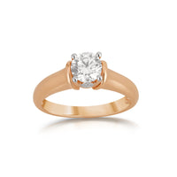 Aukera-Modern Classic Revival Solitaire Ring