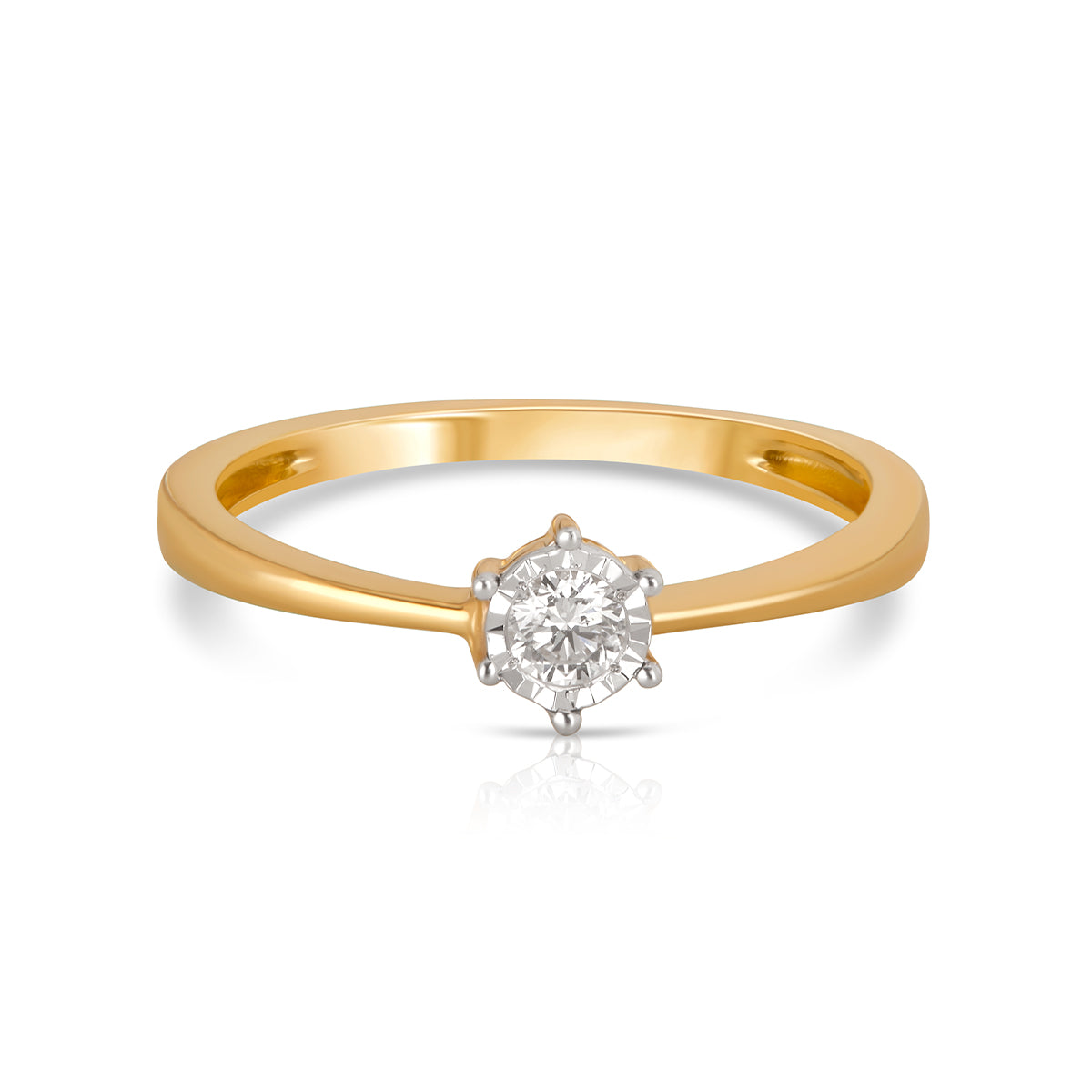 Aukera-Tapered Solitaire Ring