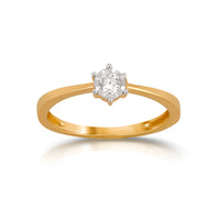 Aukera-Tapered Solitaire Ring