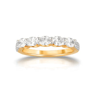 Aukera - Golden Oval Eternity Band