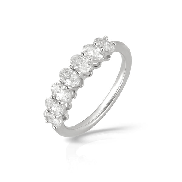 Aukera Lab Grown Diamonds-Oval Splendor Eternity Band