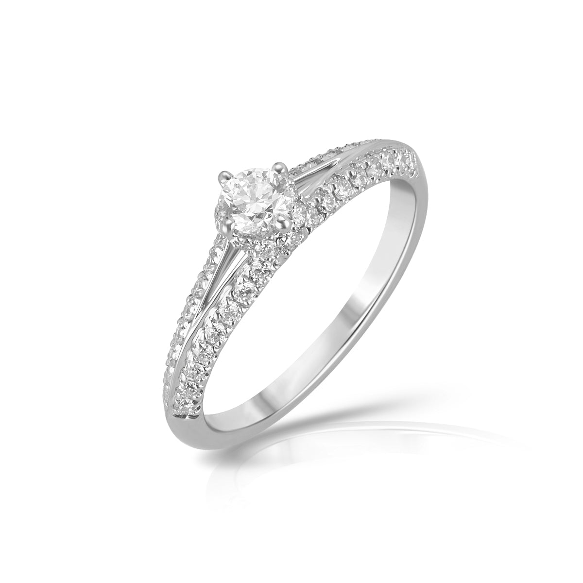 Aukera Lab Grown Diamonds-Winter Starlight Diamond Ring