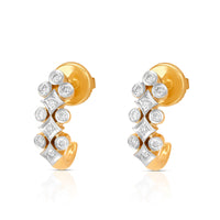 Aukera Lab Grown Diamonds-Ethereal Petal Delight Earrings