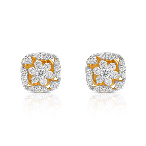 Aukera - Nakshatra Diamond Cushion Studs