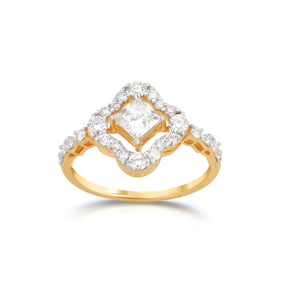 Aukera Lab Grown Diamonds Clover Elegance Ring