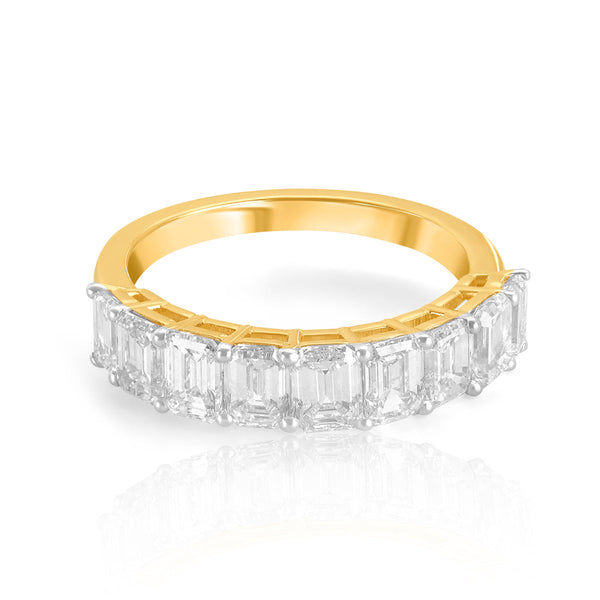 Aukera Lab Grown Diamonds-Radiant Continuum Band